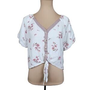 Hem & Thread Large Floral Crop Top